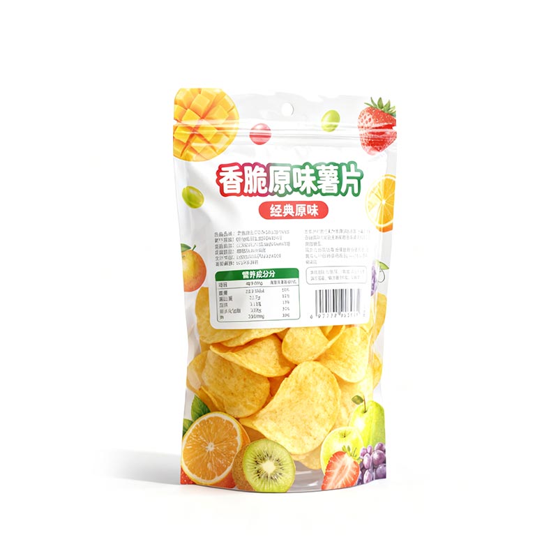 Bolsa de embalaje de plástico para alimentos y refrigerios
