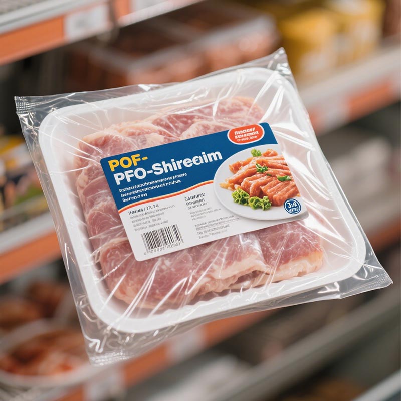 Película retráctil POF para alimentos congelados