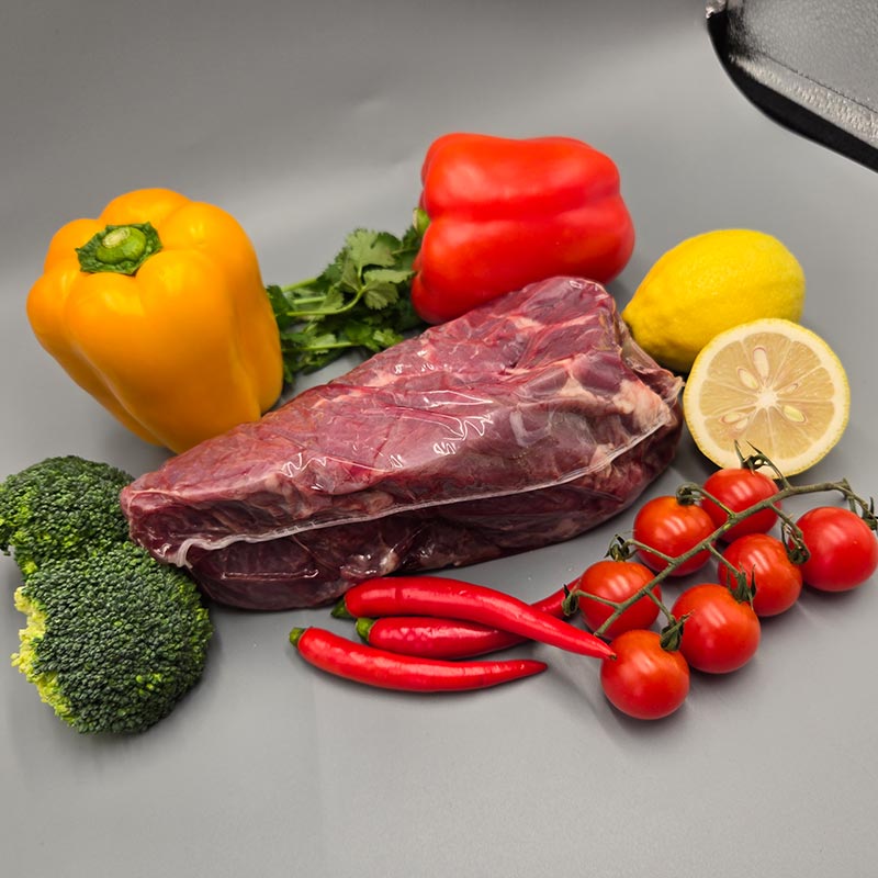Película termorretráctil PVDC para carne de res