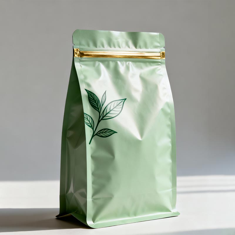 Bolsa vertical de plástico para embalaje de té