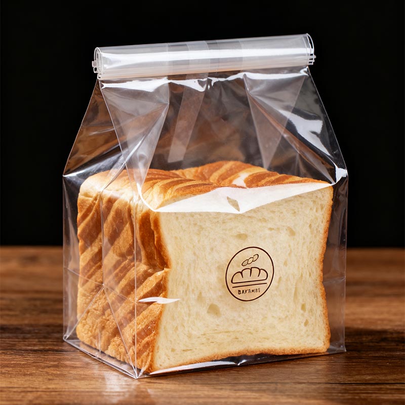 Bolsa de plástico transparente para alimentos para envases de panadería