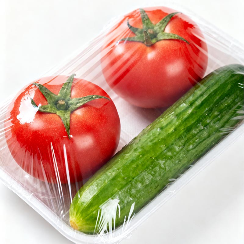 Película de embalaje de plástico transparente vegetal